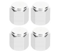 Aramox 4 Bouchons de Valve de Pneu, Capuchons Anti-poussière de Remplacement en Alliage D’Aluminium pour LX570 GX460 GS350 avec 90942-05042