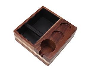 Aramox 4 en 1 Coffre à Marc de Café en Bois, Organisateur Accessoires avec