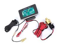 Aramox 4 en 1 Voiture LCD Affichage Numérique Voltmètre Tempéré à Eau de la Jauge de Carburant, Compteur de Pression d'huile, avec Technologie de Pointe, pour une Mesure Précise du Moteur