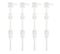Aramox 4pcs 18 Pouces de Canne à Canne à Canne à Goutte, Conçue pour les Portes Métalliques de Clôtures en Bois, Goupille de Dépôt pour la Porte de Maintien au Sol