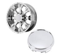Aramox 4pcs Coup de Roue Coupons de Roue Hub Couvre-Capes Centrales de Jante 56,5 Mm / 2,22 Pouces OD 53 Mm / 2,09 Pouces ID ABS + Remplacement d'étanchéité à L'épreuve des Rayures en (SILVER)