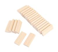 Aramox 50pcs en Bois Domino Tenon, Bloc de Chevilles pour Artisanat, épissage de Meubles, Système de Menuise