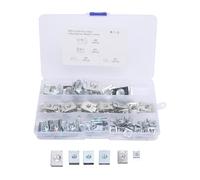 Aramox 50PCS Voiture U Clips Assortiment Kit En Acier Au Manganèse En Forme de U Écrous Ensemble Utilisé pour Auto Intérieur Porte Panneau Dash M4 M5 M6 M8