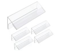 Aramox 5pcs Haut CARDER STARD Card STANDET Carter CARDER DI-Side Transparent V Forme Base avec Design Triangulaire Stable pour la Formation