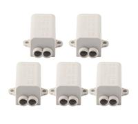 Aramox 5pcs Terminal Spliter Spliter Copper Junction Connecteur Corable Corable Splier avec Couvercle Isolant Détachable pour L'interrupteur électrique de Câblage de la Lumière du (ZK-1316)