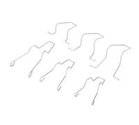 Aramox 6 Pièces en Acier Phare Phare Dip Faisceau de Croisement Lampe Frontale Ampoule de Retenue Pince à Ressort Pince Phare Retenue Pince à Ressort pour H1/H3/H4/H7 5ZHSFULLKIT