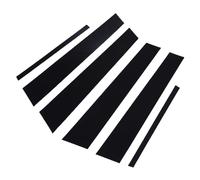 Aramox 6 Pièces Garniture de Poteaux de Portière et Fenêtre, Couvre-Poteaux Extérieurs en Plastique pour Portes B et C, Autocollants de Remplacement pour Altima 6e Génération (Black)