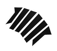 Aramox 6 Pièces Montants de Pilier de Porte/Fenêtre, Garniture en Plastique Noir Extérieur pour Montants de Pilier de Porte, Remplacement pour Fu Sion 2013-2020 (Black)