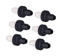Aramox 6Pcs Clapet Anti-retour Non Retour Inline Valve 1 Way Clapet Anti-retour en Plastique de qualité Médicale pour Gaz Liquide 3/8 Pouces 10MM (CDBS6)