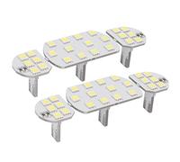 Aramox 6pcs intérieur voiture toit panneau de lumière de lecture 48 LED blanc intérieur plafonnier ampoules de rechange