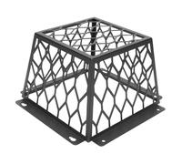 Aramox 7 Pouces de Sécheuse Vent Bird Guard, Carbone en Acier Sèche-Couverture de Couverture de Ventre Protecteur pour 3 à 4 Pouces de Ventilateur D'échappement pour la Cuisine, Salle (BLACK)