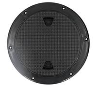 Aramox 8 Pouces Plaque de Pont Ronde Antid¨¦rapante Couvercle de Trappe D'inspection Noir R¨¦sistant aux UV pour Bateau Marin RV