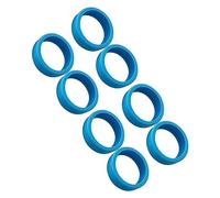Aramox 8PCS Bagages Couvre Roue Silicone Antibruit et Amortisseurs Protecteurs 2-2.4 Pouces Utilisé pour Valise et Chariot Cas Meubles roulettes (Blue)