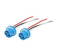 Aramox 9007 Connecteur Femelle Adapté aux Ampoules 9004 HB1 HB5 12V-24V, Paire 9007 Prise Universelle Femelle Harnais Phare Antibrouillard