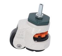 Aramox à Tige de Nivellement en Nylon PA et Roue en Alliage avec Coussinet en Caoutchouc, Tige Filetée M8 de 40 Mm, capacité de 880 Lb, pour Armoire d'établi, Meubles de Machines Industrielles