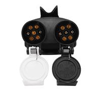 Aramox Adaptateur 13 à 7 Broches, Convertisseur de Prise de Remorque 12V avec Bornes en Laiton, Plug and Play Ignifuge pour Camping-Car, Remorque, Camion, Transporteur de Voiture