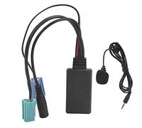 Aramox Adaptateur Audio de Voiture AUX, Adaptateur de Microphone Câble Audio Auxiliaire Stéréo Bluetooth 5.0 6 Broches Plug and Play