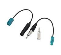 Aramox Adaptateur d'antenne de Voiture, Connecteur ABS et Cuivre pour Prise Fakra Z vers DIN pour Systèmes Audio de Véhicule
