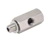 Aramox Adaptateur de Capteur de Pression D'Huile en Acier Inoxydable M10x1.0 Té vers M10 Adaptateur Turbo Alimentation Connecteur D'alimentation en Huile Raccord pour la Plupart des