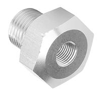 Aramox Adaptateur de Jauge LS1 LSX LSX, Matériau en Aluminium Premium, -1,5 à 1/8 NPT, Compatible avec les Moteurs LS, Port de Fil de Tuyau Polyvalent, Installation Facile, pour les échanges de