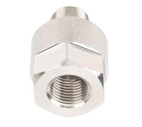 Aramox Adaptateur de Manomètre d'huile 1/8 NPT Mâle vers M10 X 1,0 Femelle pour Le Décollage de la Jauge de Température de Pression d'eau, de Carburant et d'huile - Installez