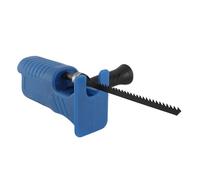 Aramox Adaptateur de Scie Alternative, Outil de Conversion de Perceuse électrique avec Poignée Ergonomique et 3 Lames de Scie, pour la Coupe du Bois et du Métal