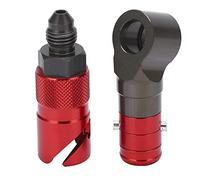 Aramox Adaptateur de Tuyau de Frein, Raccord à Dégagement Rapide en Alliage d'aluminium, Universel pour Conduites de Frein, Voitures et Motos (rouge)