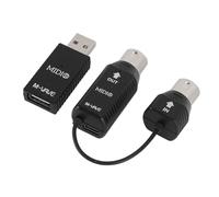 Aramox Adaptateur MIDI Adaptateur MIDI sans Fil ABS 2,4 GHz 3 Ms Faible Latence 48H Batterie Type C Plug and Play pour Synthétiseur de Clavier de Piano Numérique et Appareils