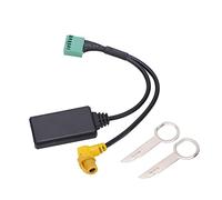 Aramox Adaptateur MMI 3G AMI Câble AUX Bluetooth 5.0, Adaptateur d'entrée Audio sans Fil ABS 12 Broches, Remplacement Plug and Play pour Pilotes S5