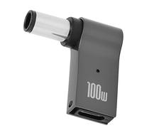 Aramox Adaptateur PD de Type C 100W, Convertisseur de Charge Rapide en Alliage d'aluminium, Connecteur PD à Angle Droit pour Ordinateur Portable, Conception Conviviale pour les Voyages