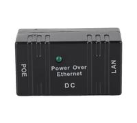 Aramox Adaptateur POE Passif, Injecteur d'alimentation Ethernet en Plastique pour Appareils Intelligents, Configuration Simple pour équipement Réseau (Black)