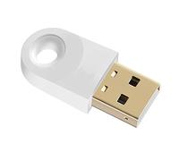 Aramox Adaptateur USB BT pour Voiture Haute Vitesse Mini Mémoire Fonction Transmetteur BT Stable sans Perte (Blanc)
