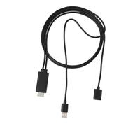 Aramox Adaptateur USB vers, Câble Convertisseur 2 en 1 en Matériau ABS, Mise en Miroir d'écran 1080P pour Téléphone Portable iOS vers Projecteur TV