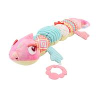 Aramox Adorable Growth Chart Plush Toy, Baby Height Chart Jouet avec des Couleurs Vibrantes, un Tissu Moelleux Doux et Diverses Patchs Texturés, Stimulant le Désir de bébé (Rosâtre)