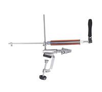 Aramox Aiguiseur à Angle Fixe en Métal, Outil d'affûtage de Couteaux avec 4 Pierres à 120 320 600 1500 et Système de Retournement à Rotation 360 pour les Cuisiniers à Domicile et l'entretien des