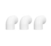 Aramox Ajustement de Tube en PVC Haute Forte Longueur 90 Degrés Adaptateur Ellbogène 2 Chemins, Idéal pour les Systèmes D'eau de Consommation et de Refroidissement (32 mm)