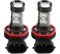 ARAMOX Ampoule antibrouillard LED 2 pcs H8 H11 12V-24V 50W Voiture Haute Puissance Brouillard LED Brouillard Ampoules De Jour