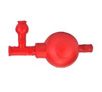 Aramox Ampoule d'aspiration en Caoutchouc de Laboratoire, Remplissage de Pipette en Caoutchouc Durable avec Conception à Triple Valve, Puissance d'aspiration élevée pour une Utilisation en (rouge)