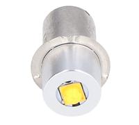 Aramox Ampoule de Lampe de Poche LED Ampoule de Remplacement de Lampe de Poche en Alliage d'aluminium 4,5 V 3 W P13.5S Blanc Brillant Mise au Point Longue Portée 23 X 9,2 Mm pour de Travail