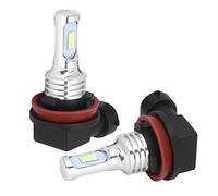 Aramox Ampoules antibrouillard, 2 pièces H8 / H11 80W 8000K Super Bright LED ampoule antibrouillard lampe Ice Blue12-24V universel