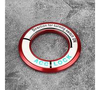 Aramox Anneau de Commutateur d'allumage Lumineux de Voiture, Alliage d'aluminium, Conception Unique, Installation Facile, pour Cruze Malibu Aveo (rouge)