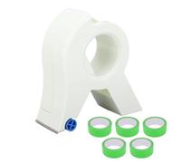 Aramox Applicateur de Ruban de Peintre, Outil de Ruban de Peintre Facile pour Moulage, Fenêtre, Cadres de Porte avec 5 Rouleaux de Ruban Vert