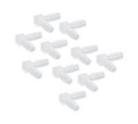 Aramox Assortiment de Connecteurs de Tuyau, 10 Raccords Barbelés Coudés à 90 Degrés, Raccords de Tuyaux en Plastique PE pour Conduites d'air, d'eau, de Mazout, Connecteurs Durables en Forme de L