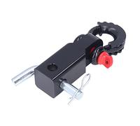 Aramox Attelage de Remorque à sur Manille, Récepteur D'attelage à Manille Universel 2 Pouces Accessoires de Remorquage de Récupération de Véhicule en Acier Acier pour