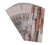 Aramox Autocollant Mural en PVC épais, Imperméable, Effet Brique Rétro, pour Salon et Chambre à Coucher, 12 Pièces (FG-L05)