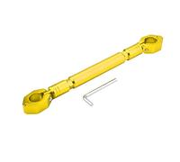 Aramox Barre d'équilibre de moto, barre transversale universelle en alliage d'aluminium de 22 mm, guidon de moto, renfort d'accessoires de levier (or)