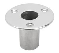 Aramox Base de Main Courante de Bateau pour Yacht Marine, Raccord de Main Courante de Bateau 25mm Base de Tube de Main Courante en Acier Inoxydable 304 à 90 Degrés