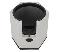 Aramox Base de Support de Bourrage de Support de Porte-filtre à café Universel Durable, de Porte-filtre en Alliage D'aluminium à Hauteur Réglable pour les Baristas et les Amateurs de café (SILVER)