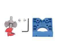 Aramox Bit de Charnière de 35 Mm Bit Forstner Cachette de Forage Hinge Guide de Forage Kit de Bague de, pour la Porte, Armoire avec Meuble Guide de Perceuse Positionner Hole Cabinet Cabinet