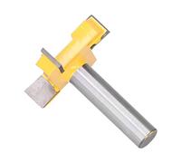 Aramox Bit de Routeur de Surfaçage de la Planche à Gâchis, Diamètre de Coupe 2 Pouces, 4 Types de Flûte T, Fraitement en Bois pour Tailler et Rainure, Robuste et Multifonction avec Revêtement PTFE